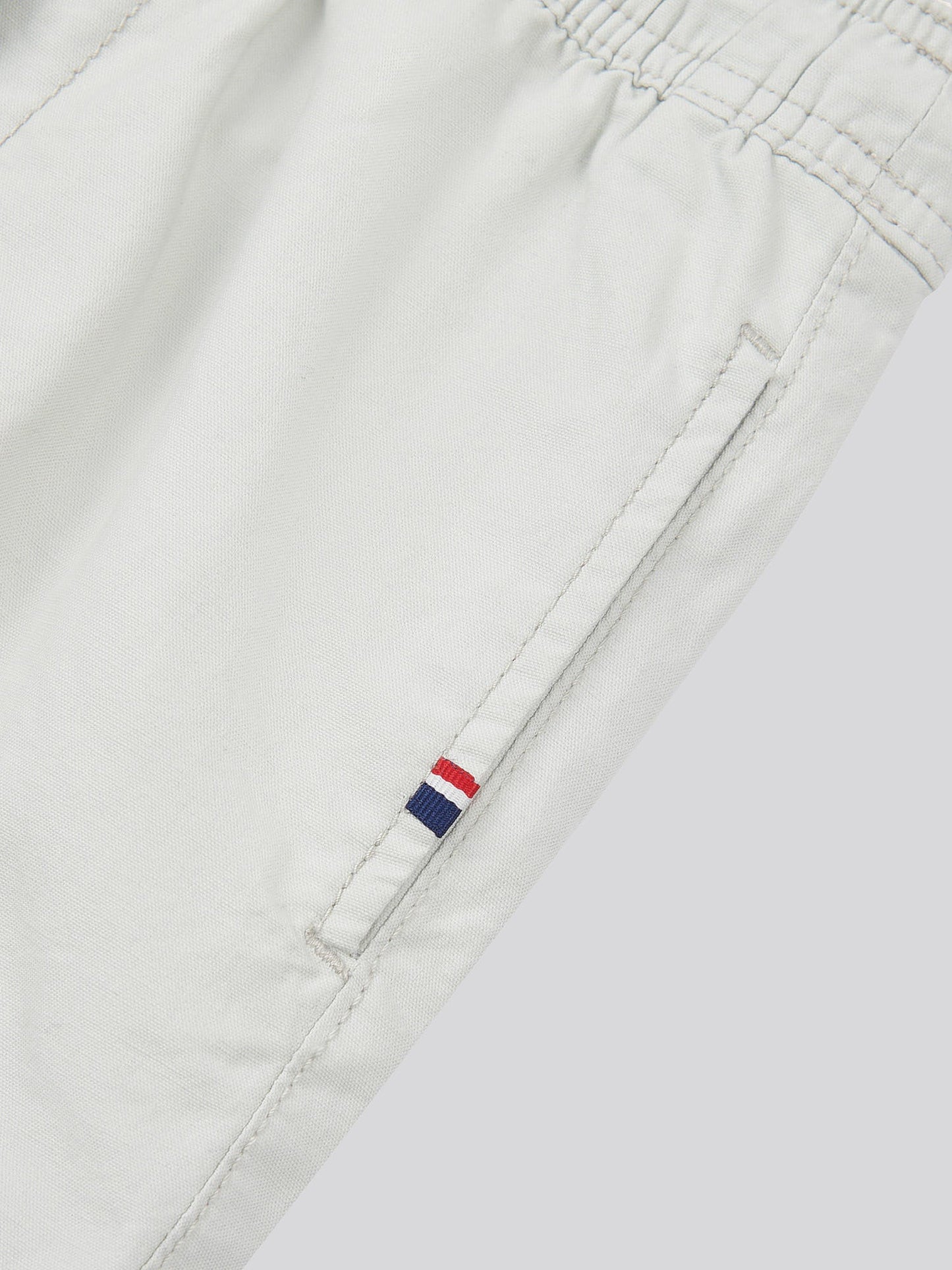 Boys Cotton Linen Deck Short in Northern Droplet