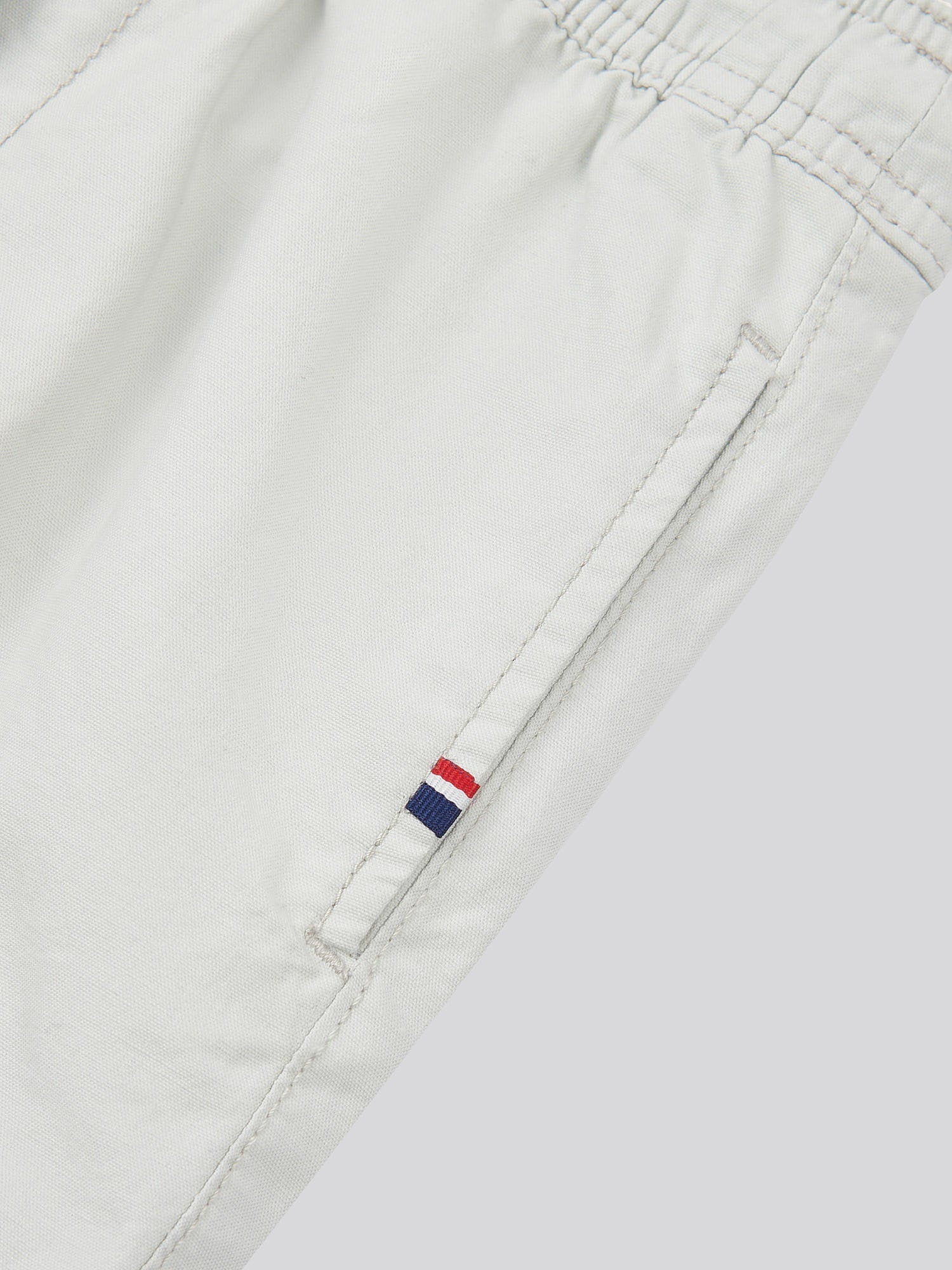 Boys Cotton Linen Deck Short in Northern Droplet