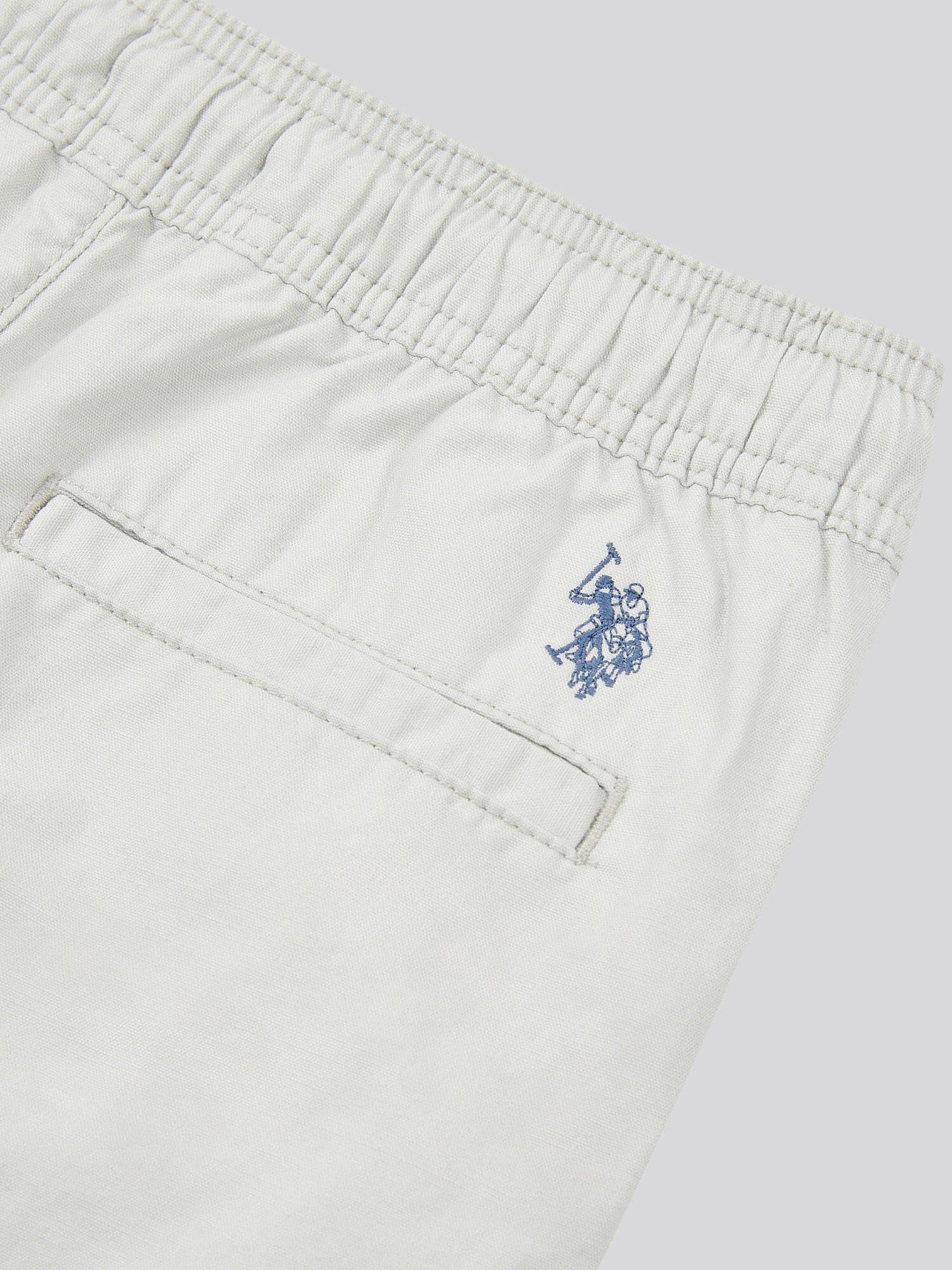 Boys Cotton Linen Deck Short in Northern Droplet