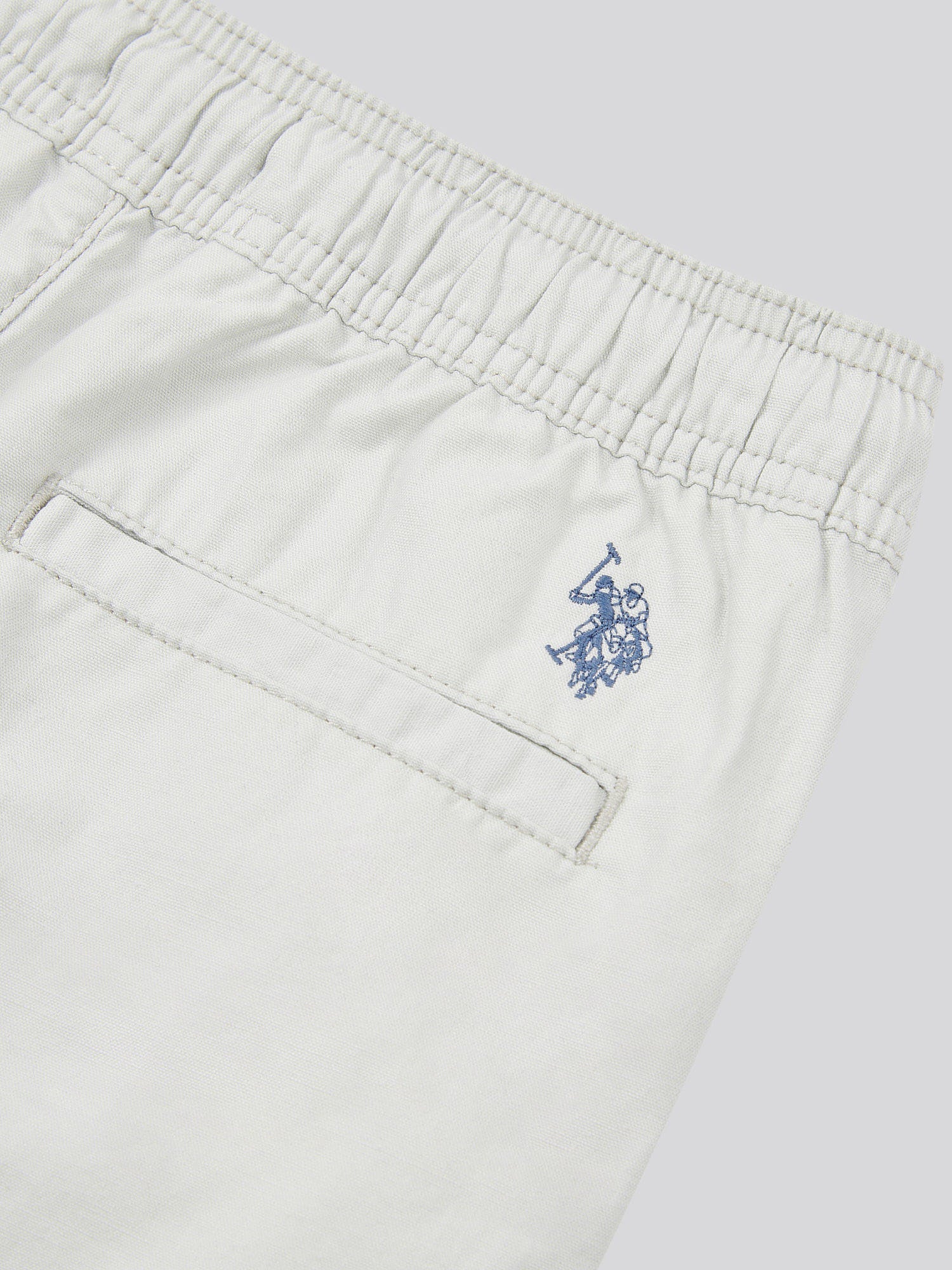 Boys Cotton Linen Deck Short in Northern Droplet