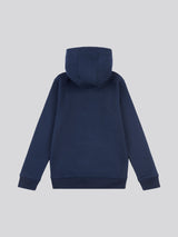 Boys Crest Graphic Hoodie in Dark Sapphire Navy