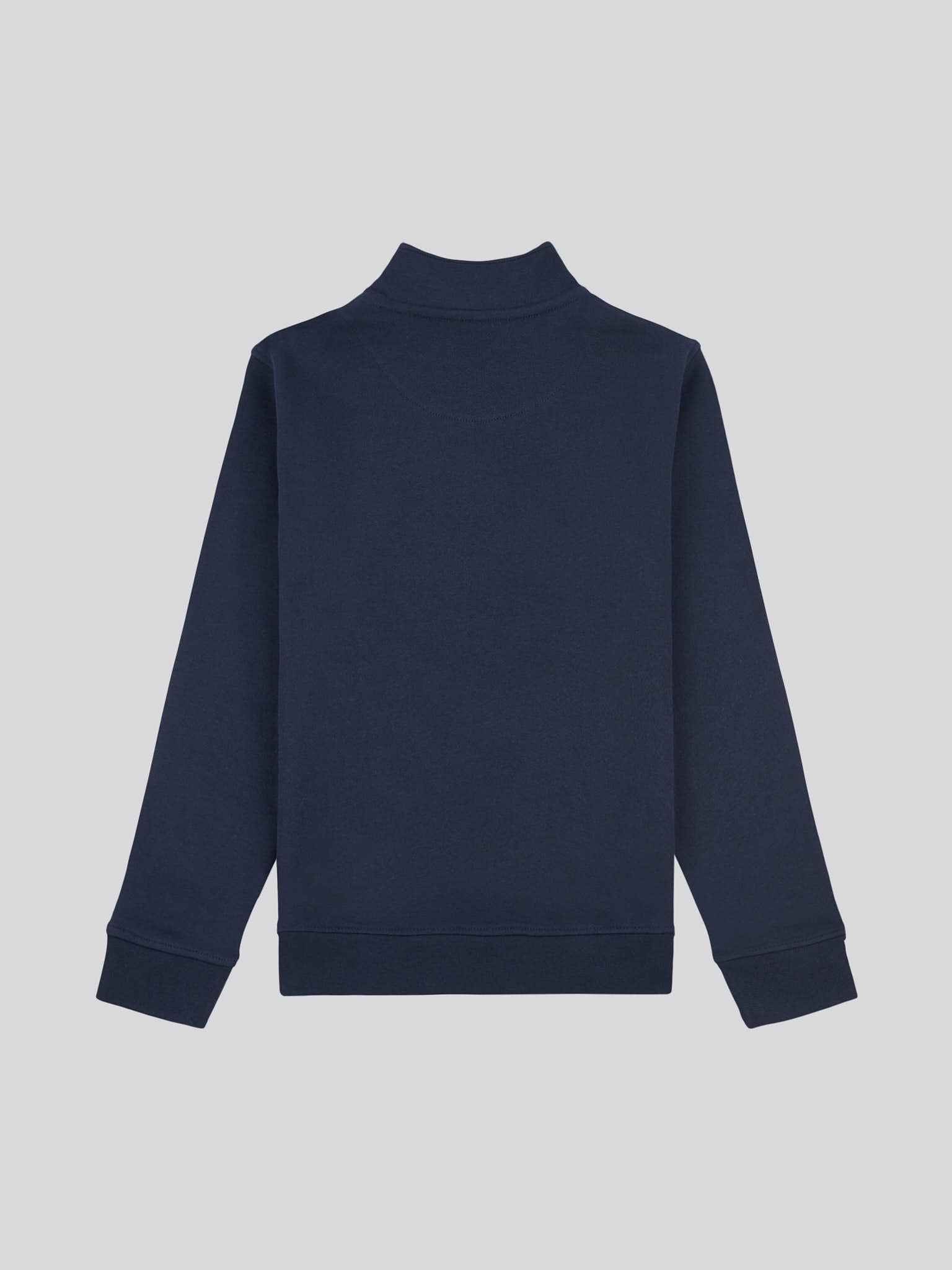 Boys Double Horsemen 1/4 Zip in Dark Sapphire Navy / Haute Red DHM
