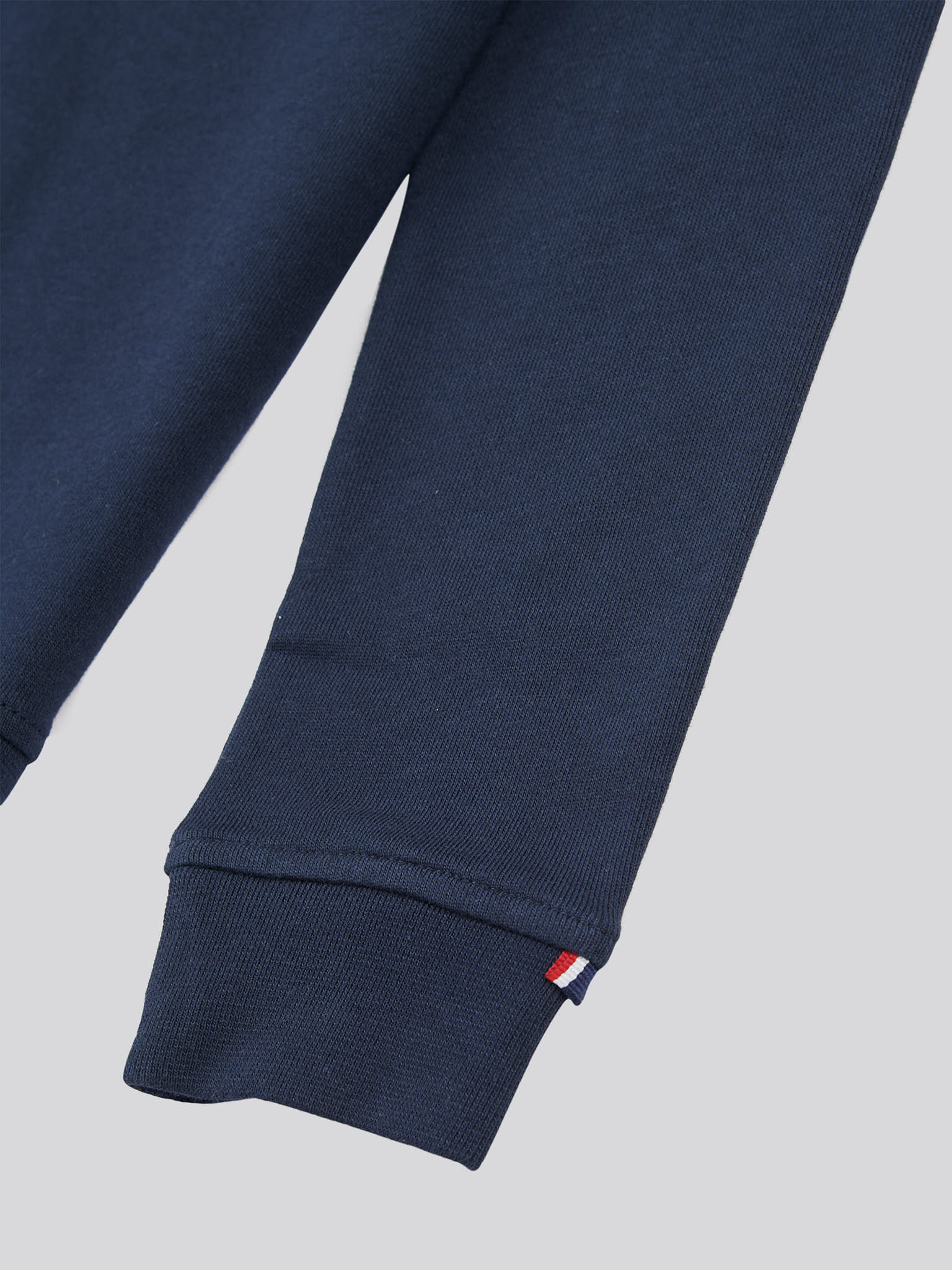 Boys Double Horsemen 1/4 Zip in Dark Sapphire Navy / Haute Red DHM