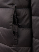 Boys Hooded Quilted Jacket in Black