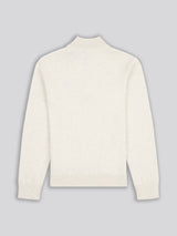 Boys Knitted Funnel Neck in Birch Marl