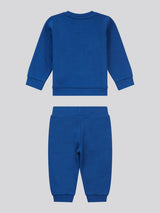Boys Double Horsemen Crew & Jogger Set in Navy Peony
