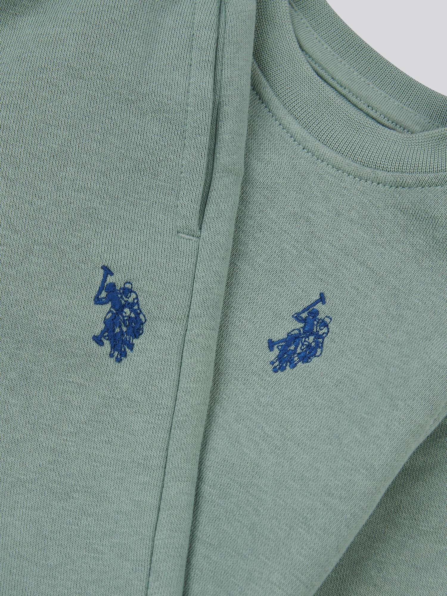 Boys Double Horsemen Crew & Jogger Set in Chinois Green