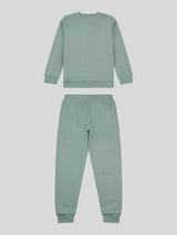Boys Double Horsemen Crew & Jogger Set in Chinois Green