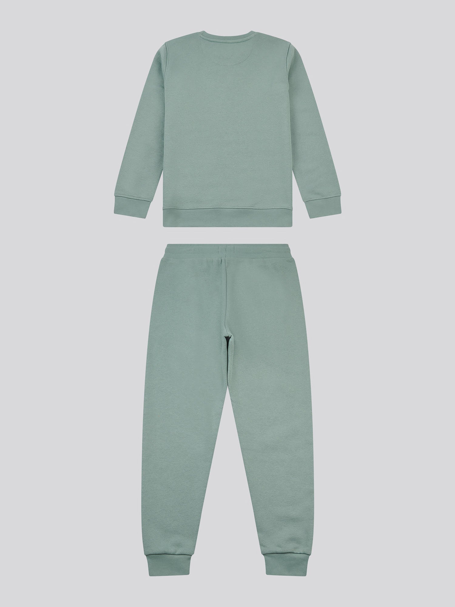 Boys Double Horsemen Crew & Jogger Set in Chinois Green