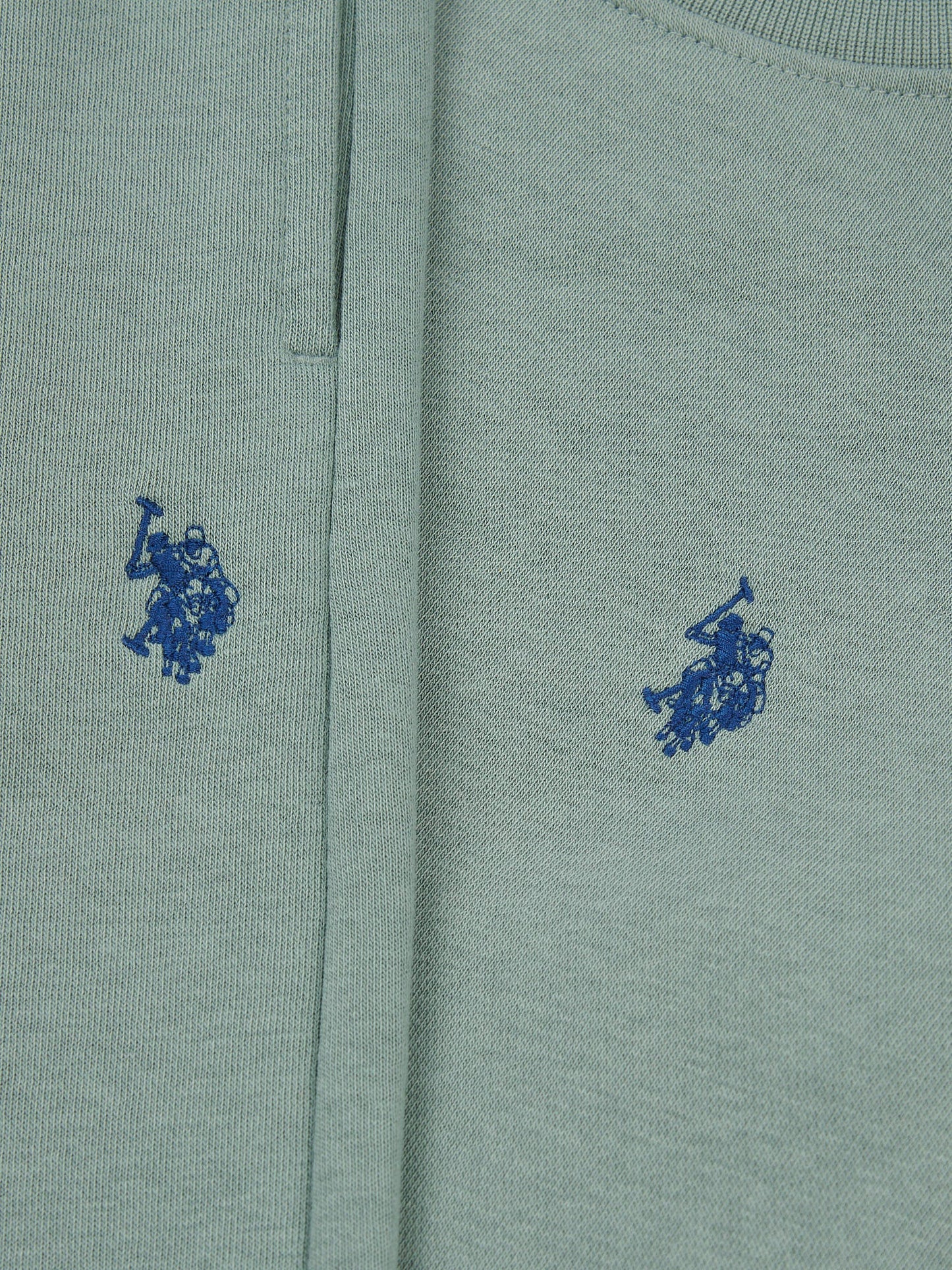 Boys Double Horsemen Crew & Jogger Set in Chinois Green
