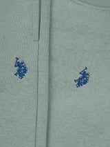 Boys Double Horsemen Crew & Jogger Set in Chinois Green