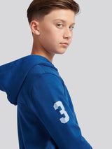 Boys Player 3 Zip Hoodie & Jogger Set in Navy Peony
