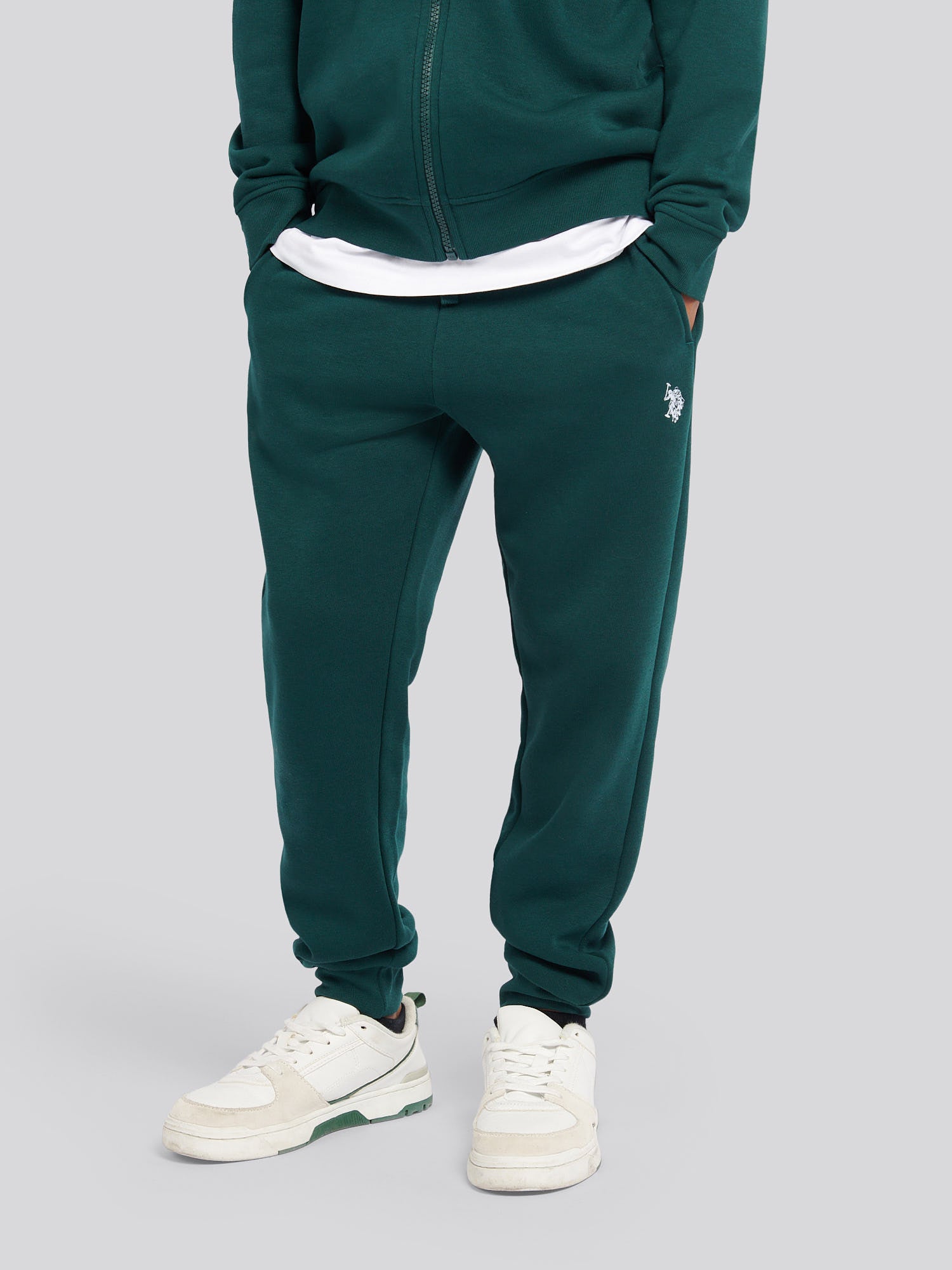 Boys Double Horsemen Zip Hoodie & Jogger Set in Ponderosa Pine
