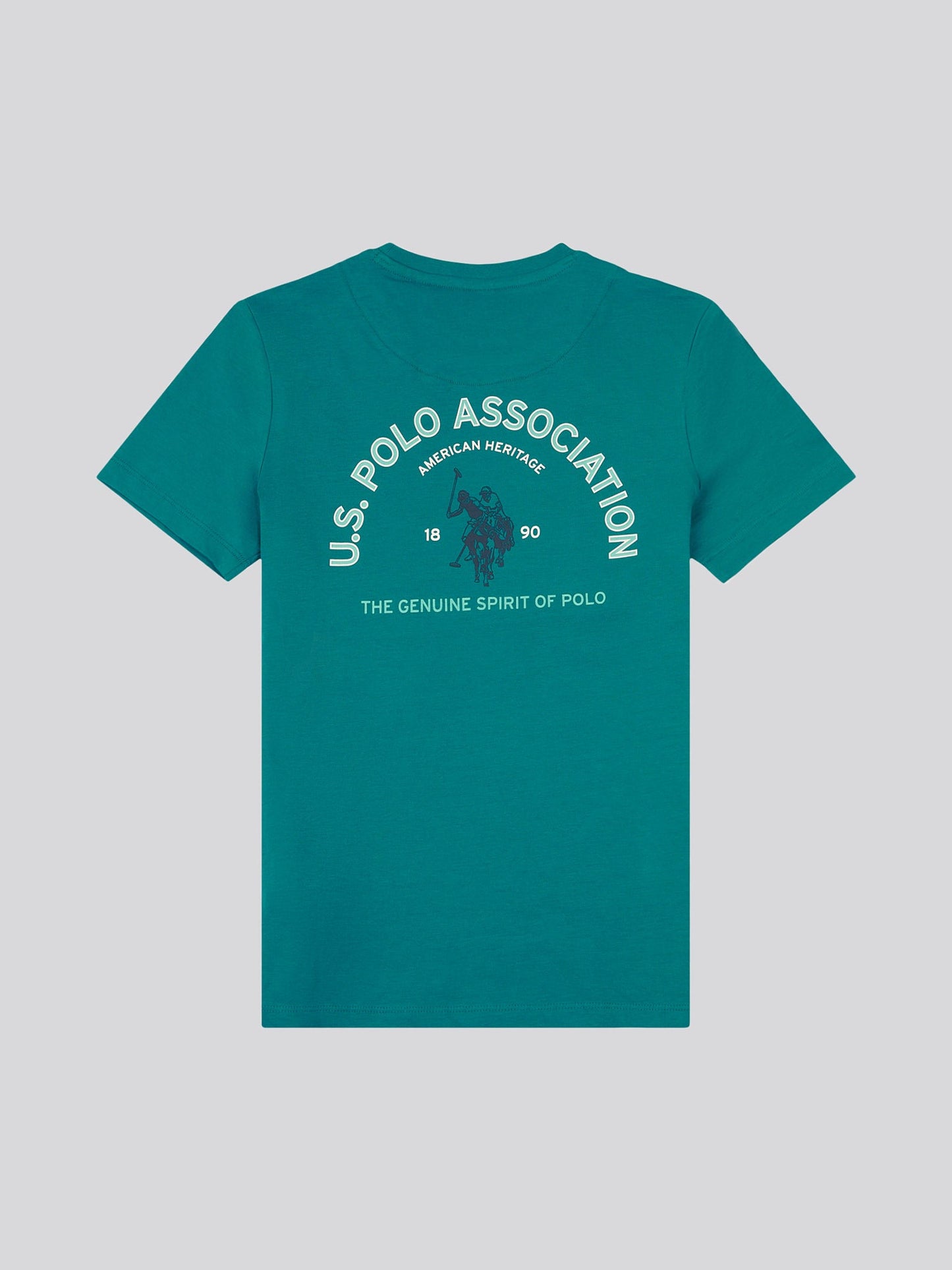 Boys Front Back Print Graphic T-Shirt in Alexandrite