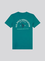 Boys Front Back Print Graphic T-Shirt in Alexandrite