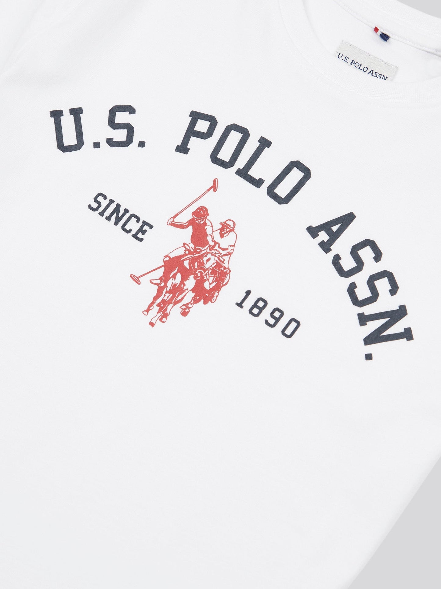 Boys Signature Arch Print T-Shirt in Bright White