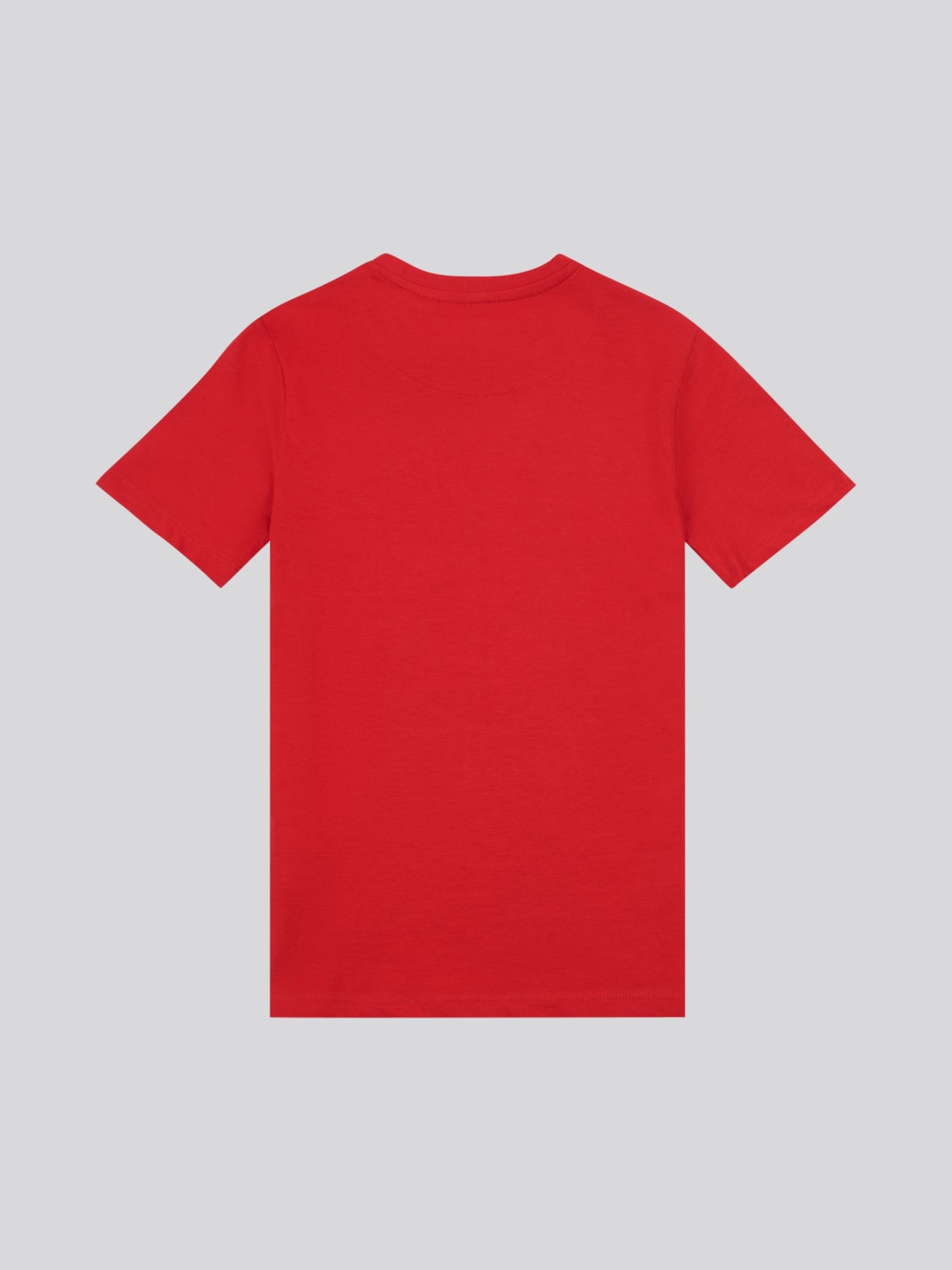Boys Signature Arch Print T-Shirt in Haute Red