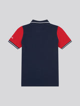 Boys Sash Polo Shirt in Dark Sapphire Navy