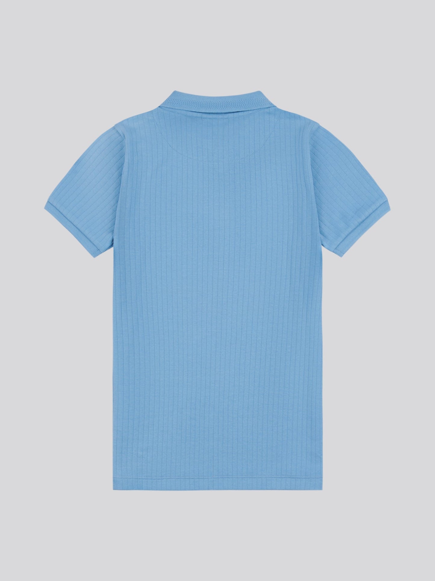 Boys Double Horsemen Rib Polo Shirt in Allure