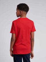 Boys USPA Print Graphic T-Shirt in Haute Red
