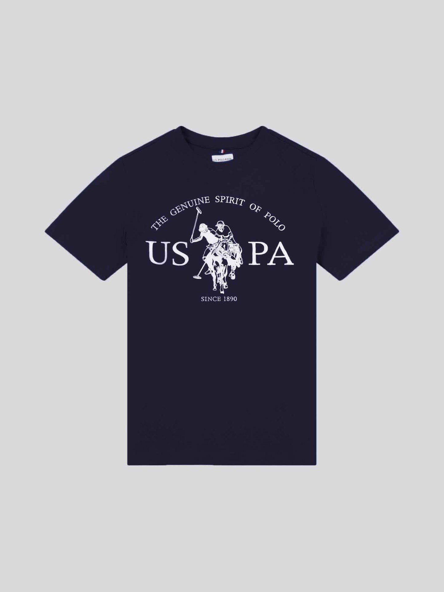 Boys USPA Print Graphic T-Shirt in Dark Sapphire Navy