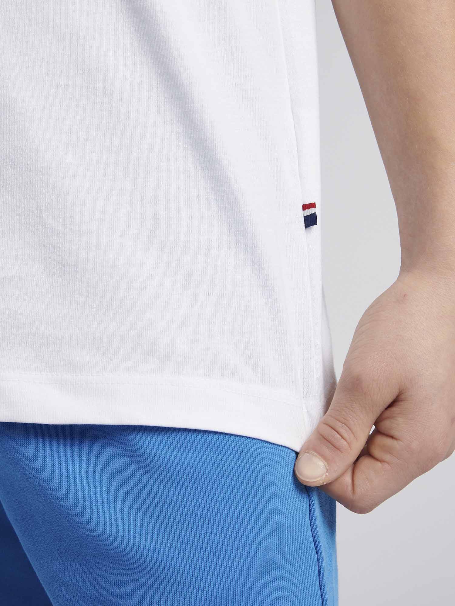 Boys USPA Circle Print T-Shirt in Bright White