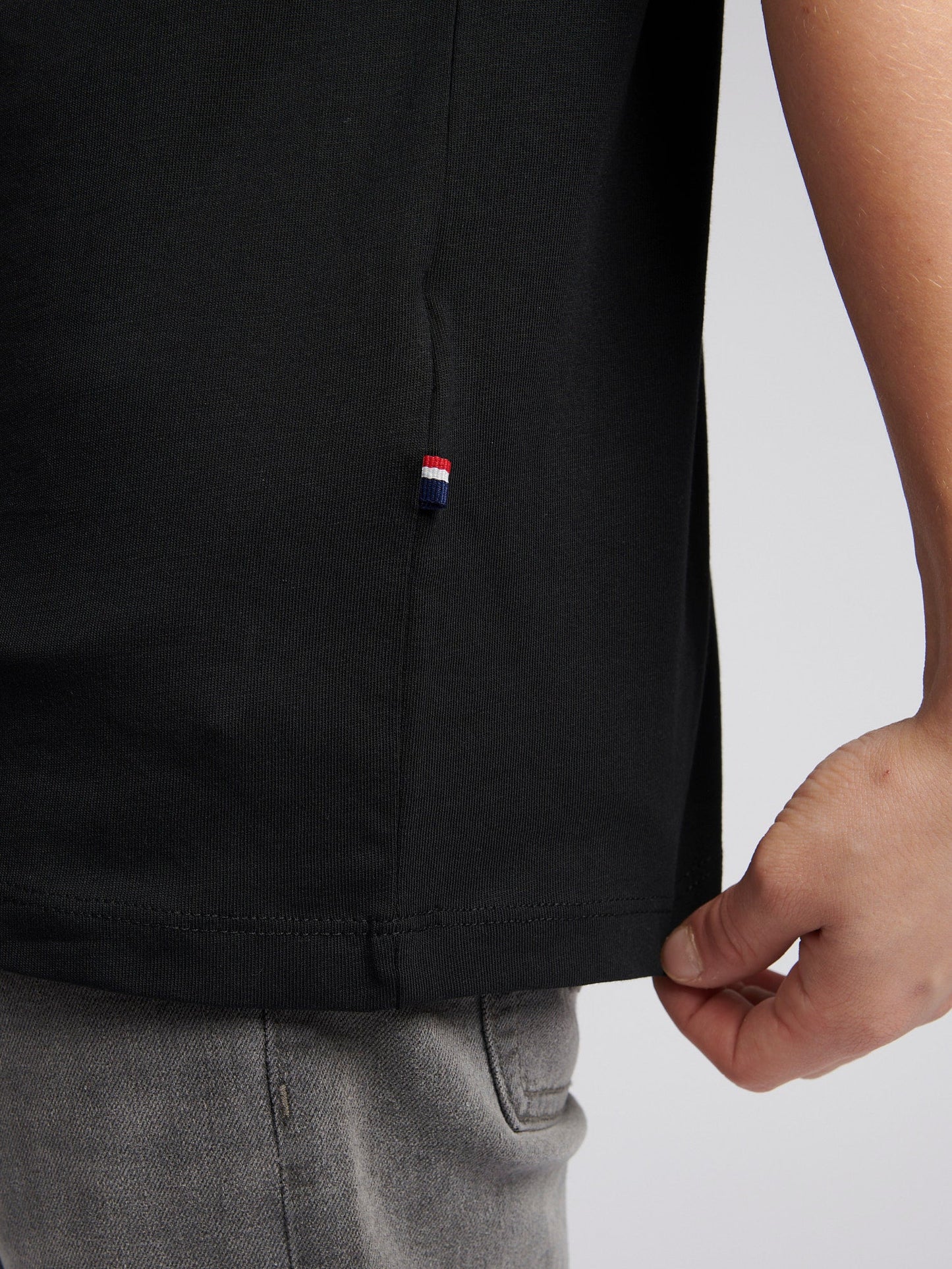 Boys USPA Circle Print T-Shirt in Black