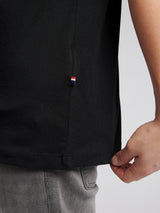 Boys USPA Circle Print T-Shirt in Black