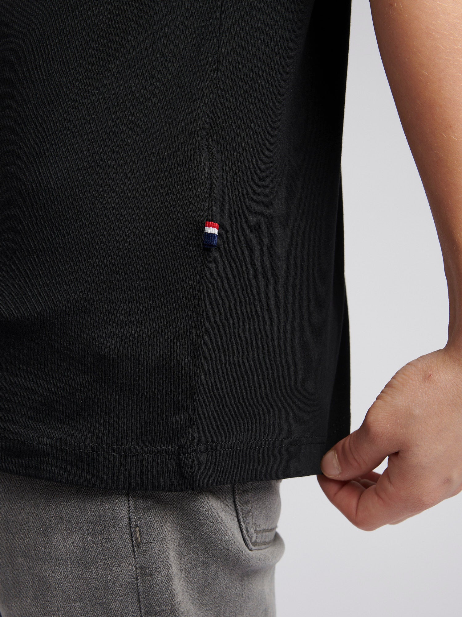 Boys USPA Circle Print T-Shirt in Black