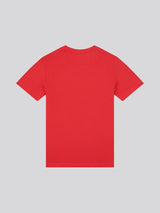 Boys USPA Circle Print T-Shirt in Haute Red