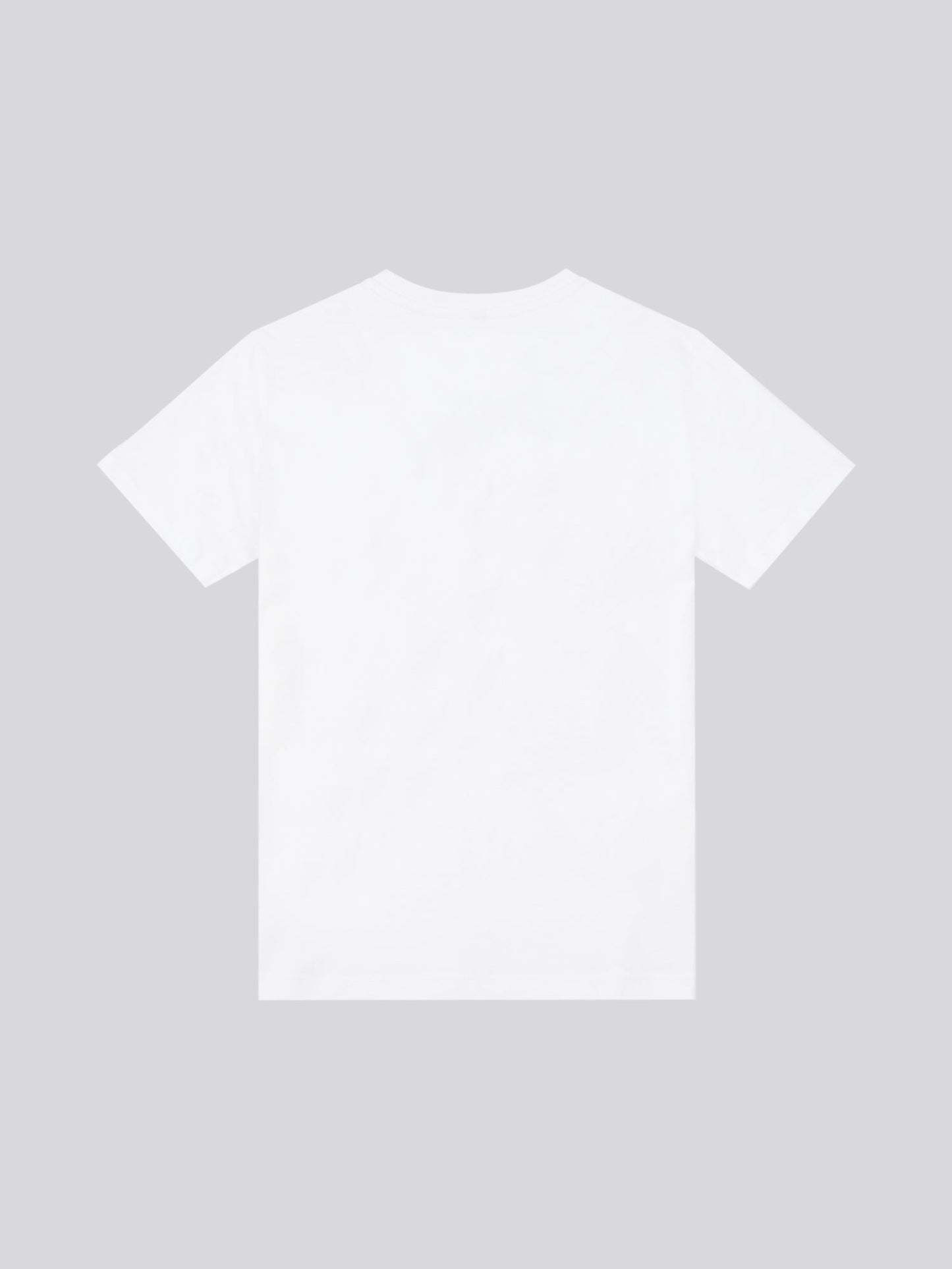 Boys Double Horsemen Graphic T-Shirt in Bright White