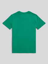 Boys Double Horsemen Graphic T-Shirt in Lush Meadow