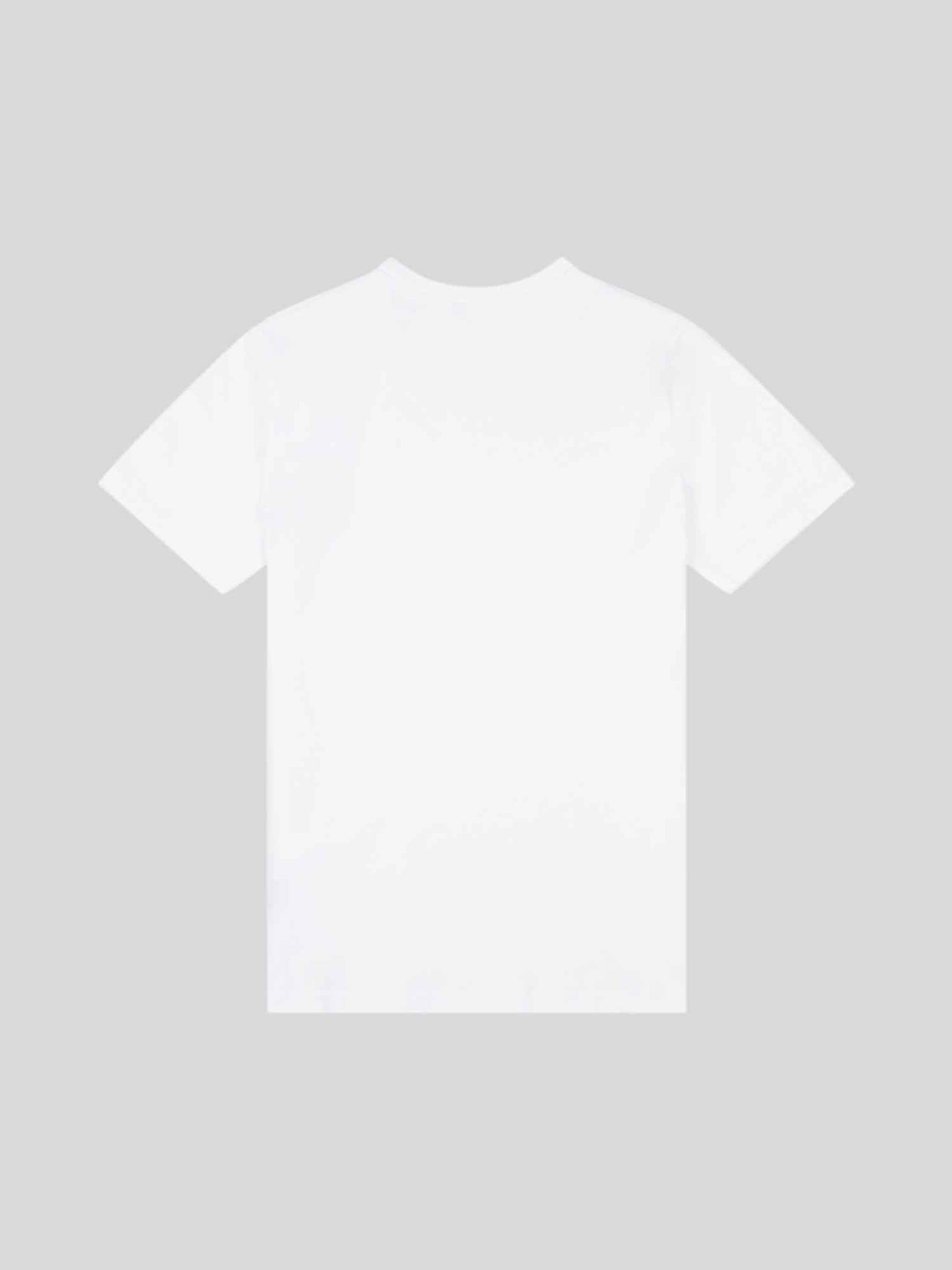 Boys Large Double Horsemen Graphic T-Shirt in Bright White