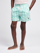 Boys Stripe Swim Short in Pool Blue