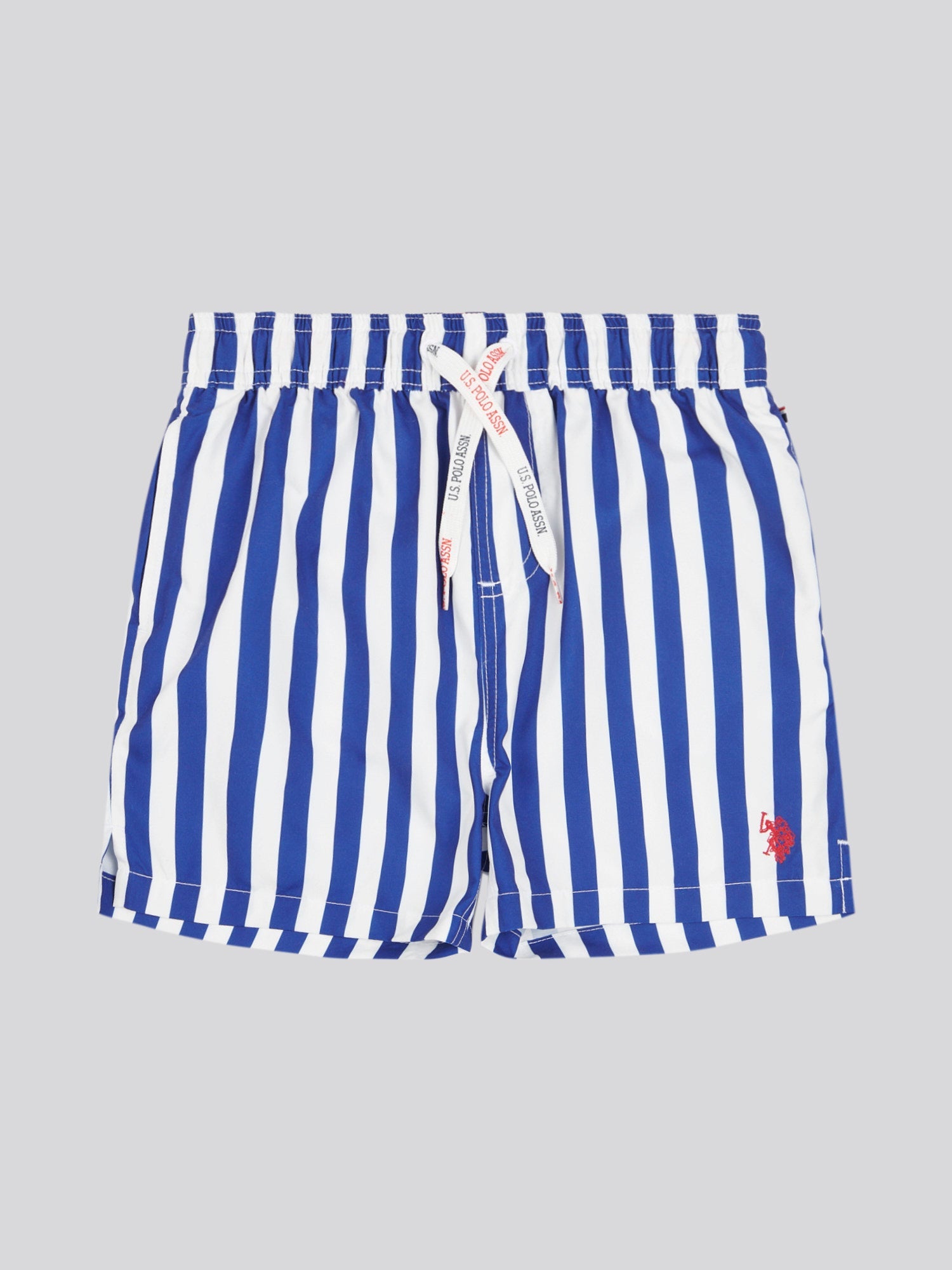 Boys Stripe Swim Short in Sodalite Blue