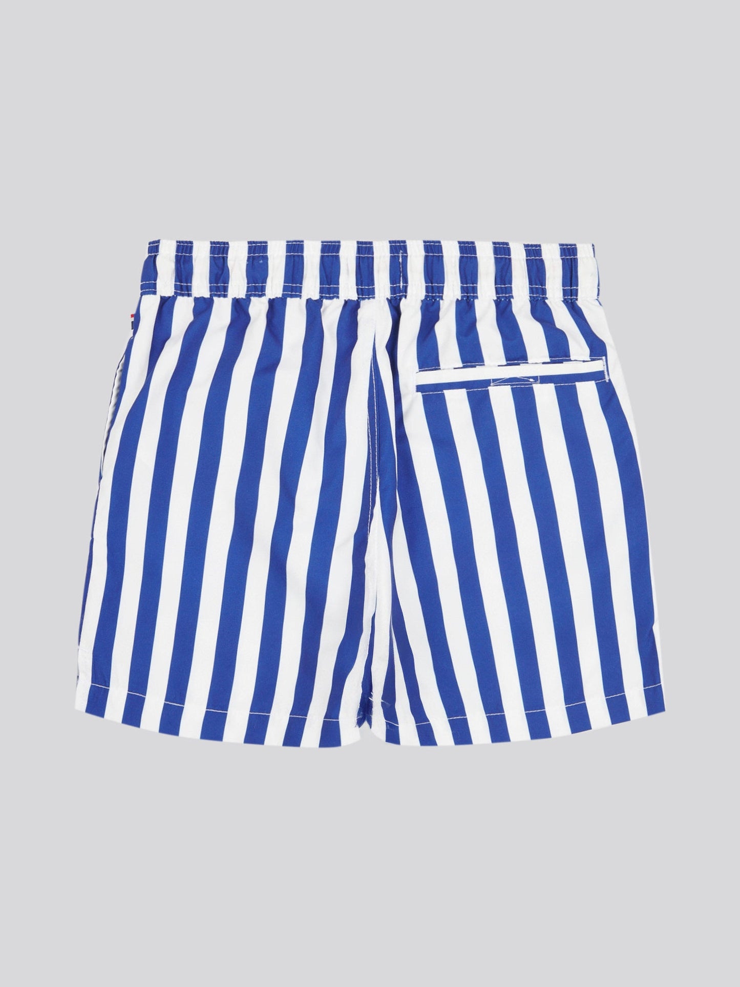 Boys Stripe Swim Short in Sodalite Blue