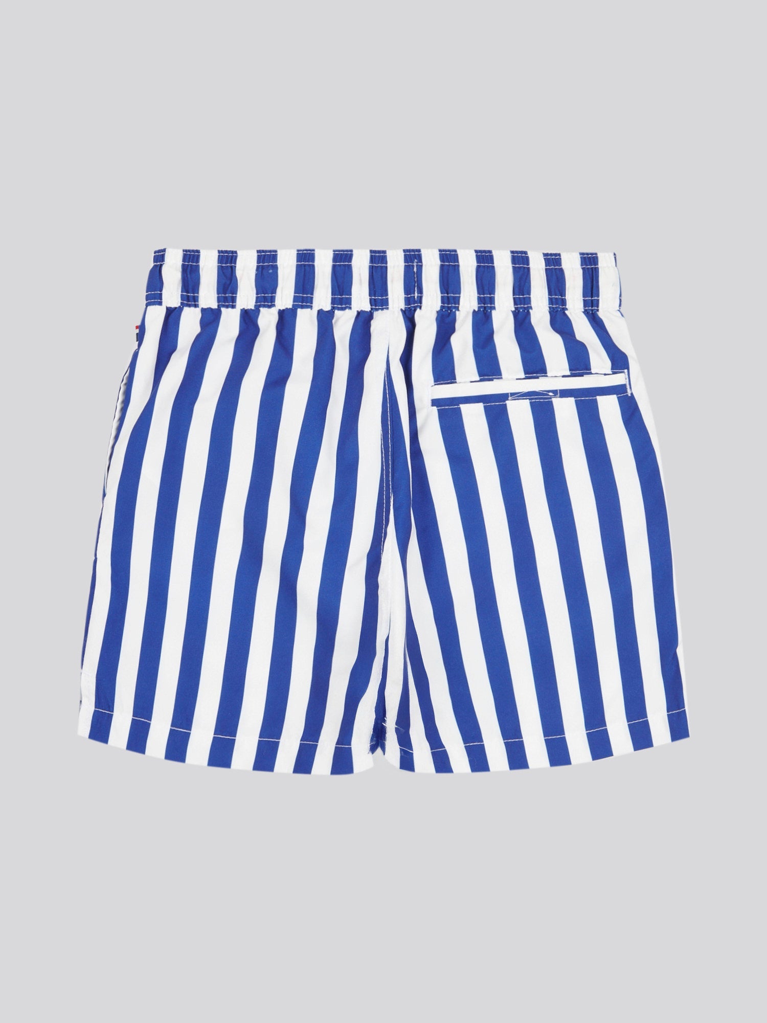 Boys Stripe Swim Short in Sodalite Blue