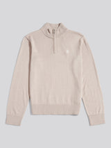 Boys Knitted Cotton Rich 1/4 Zip Atmosphere