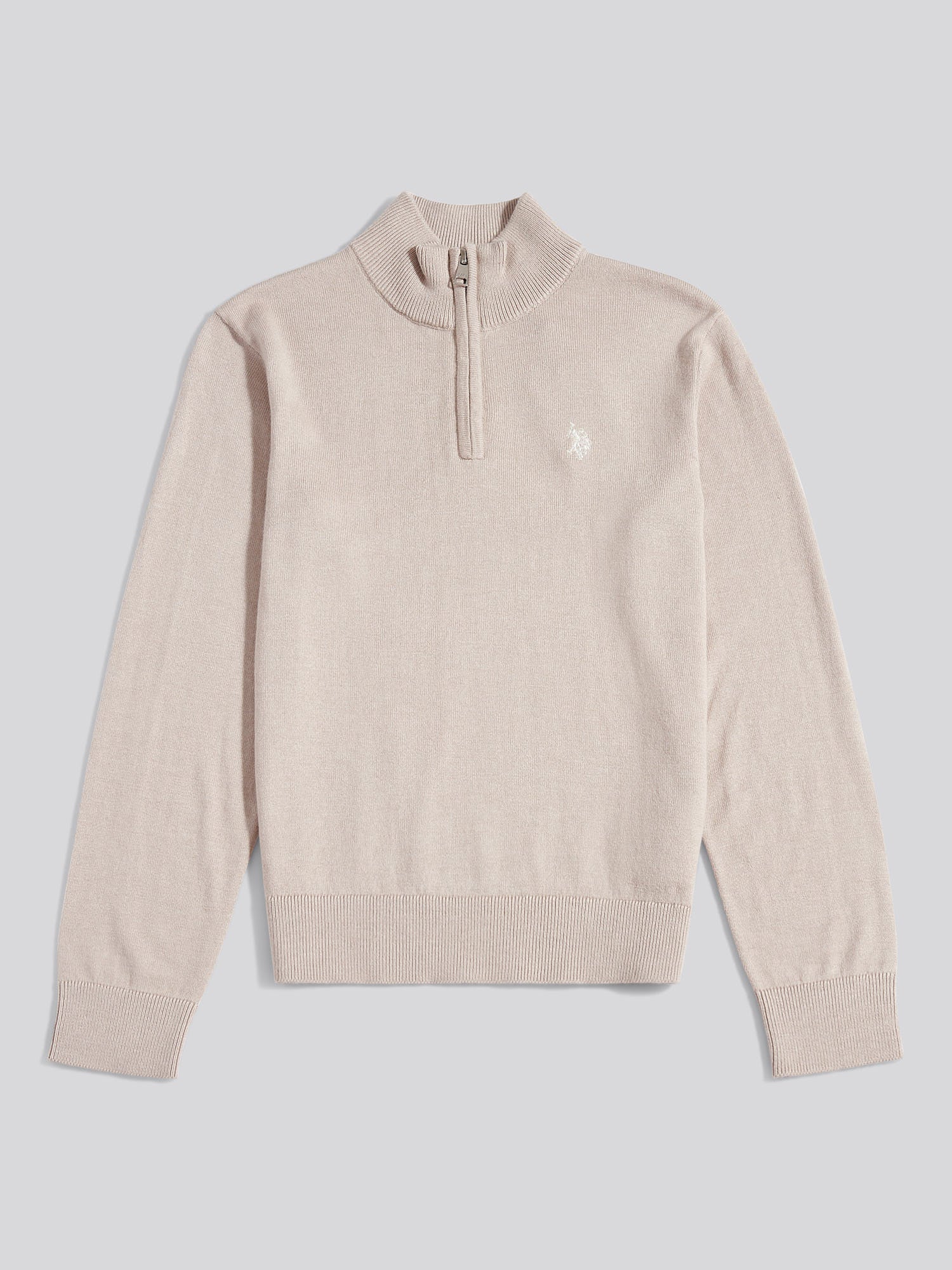 Boys Knitted Cotton Rich 1/4 Zip Atmosphere