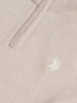 Boys Knitted Cotton Rich 1/4 Zip Atmosphere