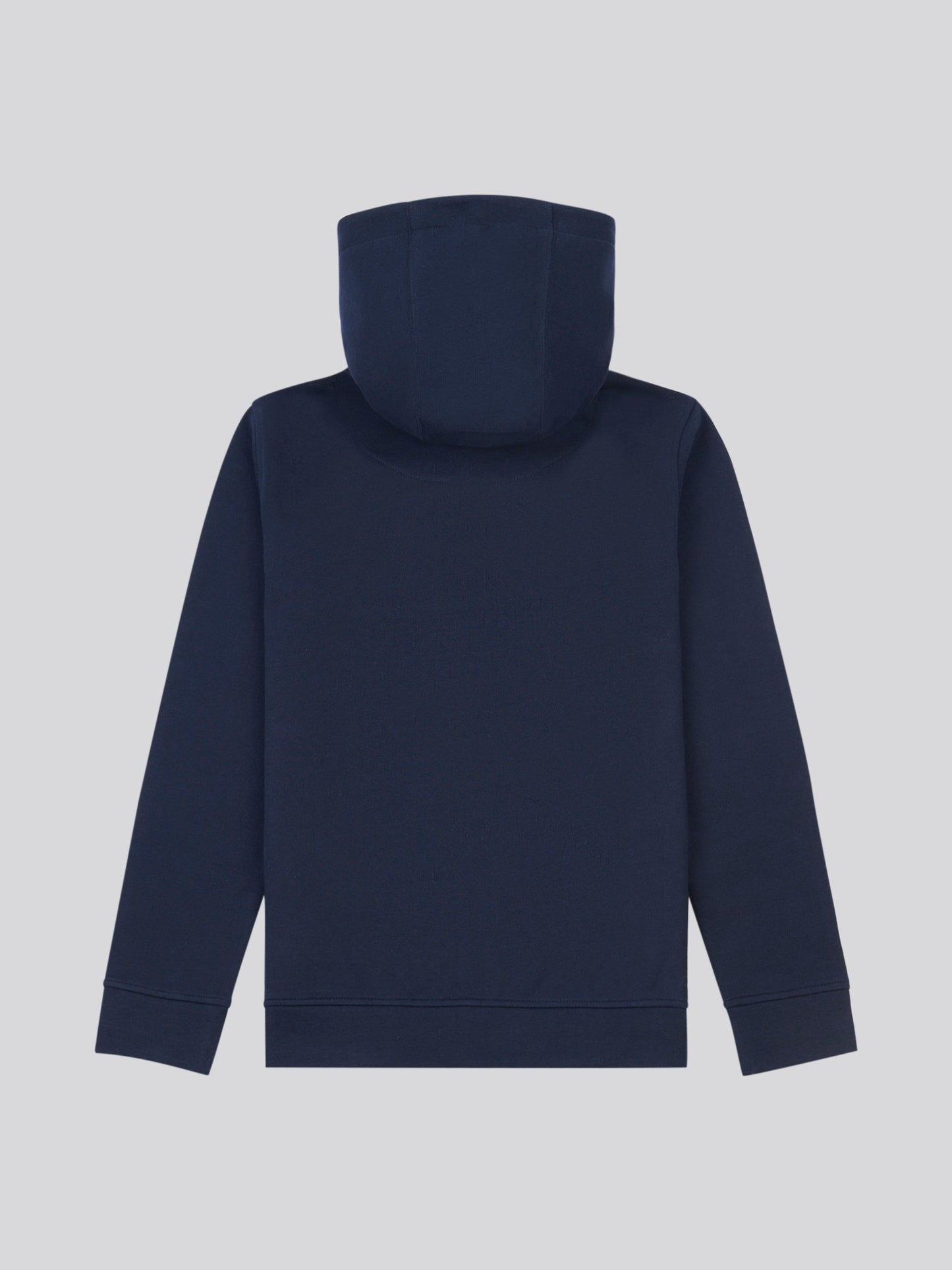 Boys Double Horsemen Zip Hoodie in Dark Sapphire Navy / Haute Red DHM