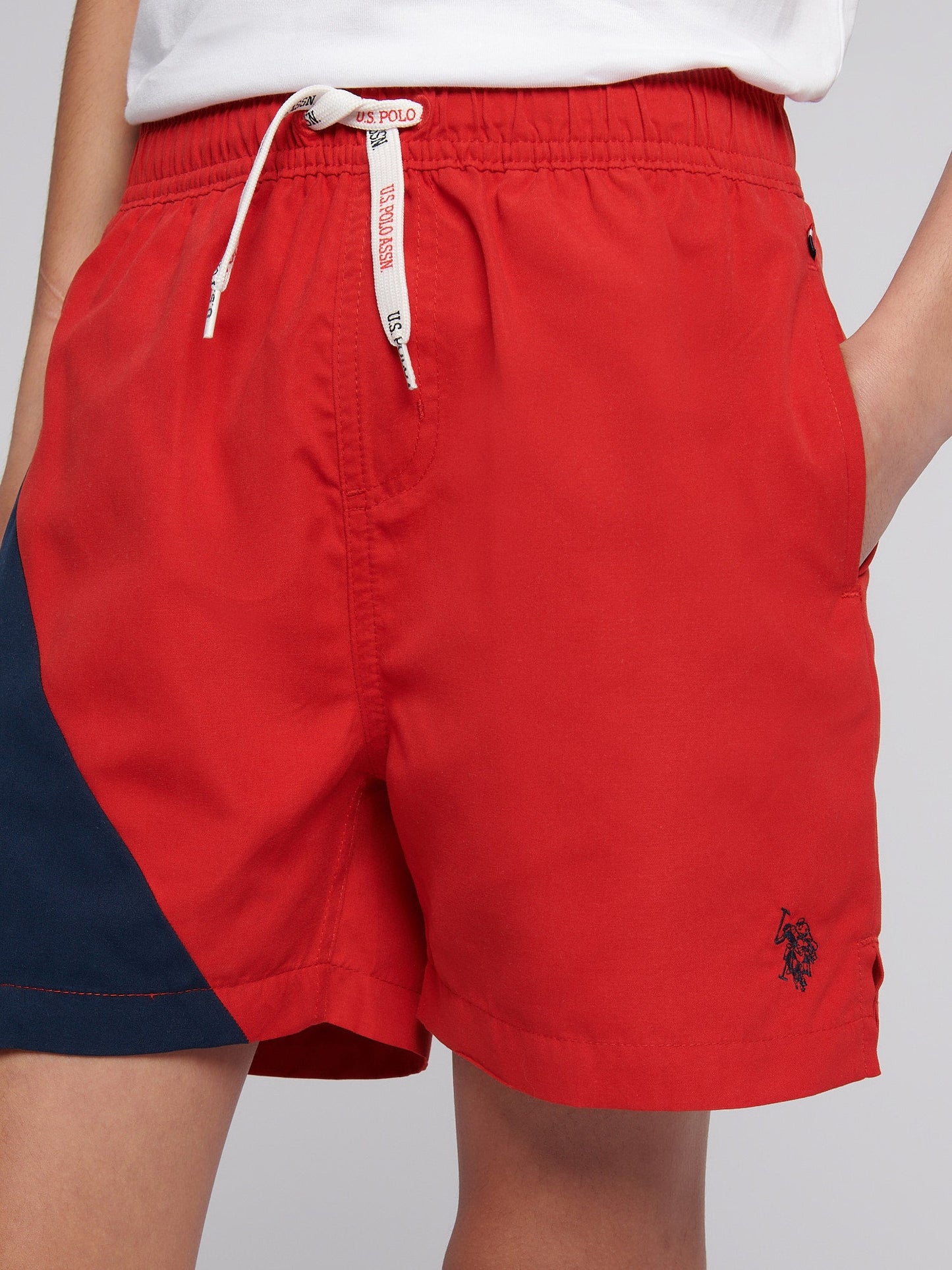 Boys Cut & Sew Swim Short Navy Blue