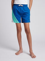 Boys Cut & Sew Swim Short Galaxy Blue