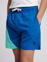 Boys Cut & Sew Swim Short Galaxy Blue