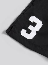 Boys Player 3 Swim Short in Black Bright White DHM