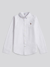 Boys Oxford Shirt in Bright White