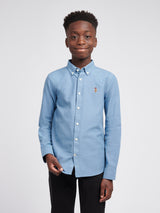 Boys Oxford Shirt in Vintage Indigo