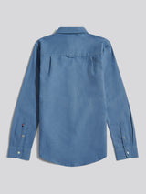 Boys Oxford Shirt in Vintage Indigo