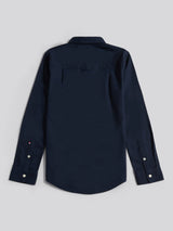 Boys Oxford Shirt in Dark Sapphire Navy