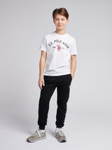 Boys Signature Arch Print T-Shirt Bright White